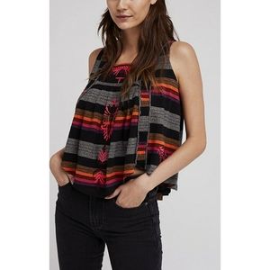 Free People Vintage Strip Top Size XS